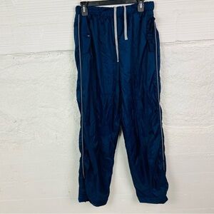 ATHLETECH Men's Blue windbreaker nylon Track Pants Size Medium